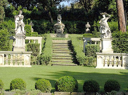 Garden of Villa La Pietra in Florence